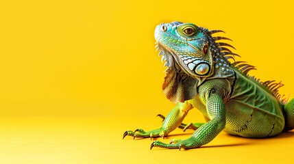 Obraz premium portrait pet, dog, cat, chameleon, iguana on clean background