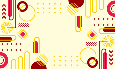 flat design of abstract geometric background