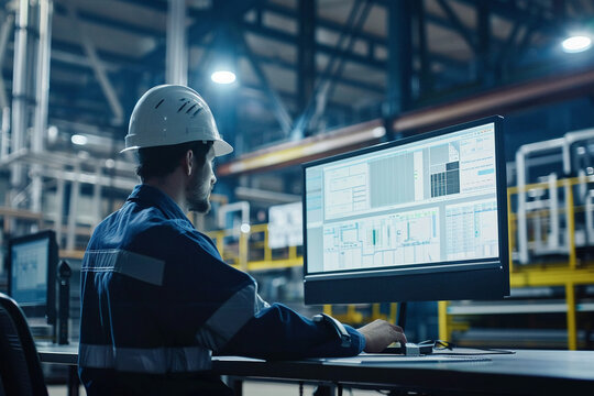 Production planner scheduling manufacturing workflows for maximum efficiency.