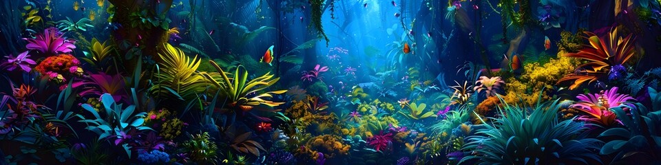 Fototapeta premium colorful tropical leaf background