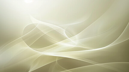 Fototapeta premium Abstract minimalist mobile wallpaper design featuring soft light green, forestgreen, khaki, olive background with white lines and curves, blurred effects, and light and shadow interplay. 