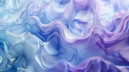 Obraz premium 3d abstract blue and purple background with flowing smoke, wavy liquid texture 