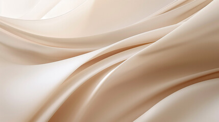 Fototapeta premium Abstract minimalist mobile wallpaper design featuring a light yellow, camel, ocher, khaki background with white lines and soft curves, blurred for a soothing visual effect. 