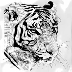 Fototapeta premium Tiger vector