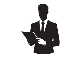 Business people Silhouettes, set of vector silhouettes