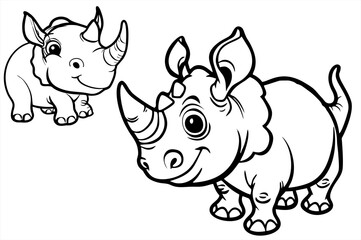 rhino cartoon page