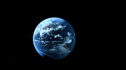 Obraz premium blue earth in space