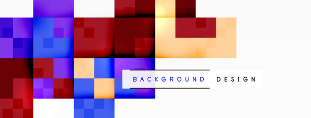 Dynamic colorful squares background. Vector Illustration For Wallpaper, Banner, Background, Card, Book Illustration, landing page