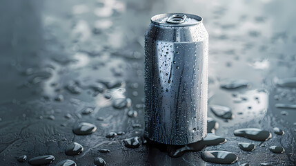 A blank aluminum can