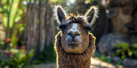 llama face shot