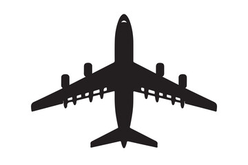 plane silhouette vector illustration