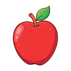 Apple cartoon vector Illustration flat style artwork concept
