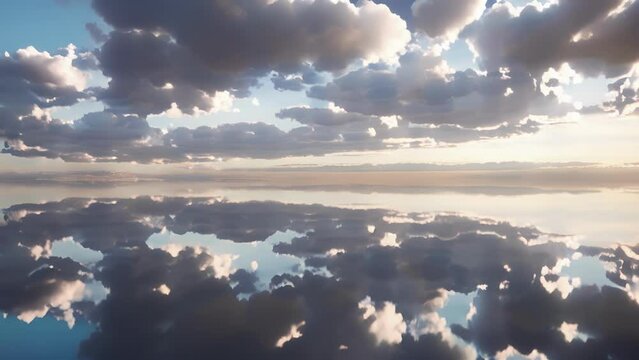 The everchanging colors of the sky are mirrored on the vast canvas of Salar de Uyuni.