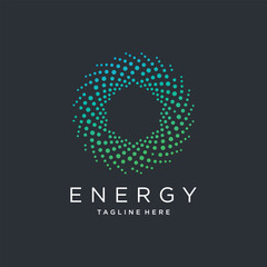 Energy design element idea with modern style concept