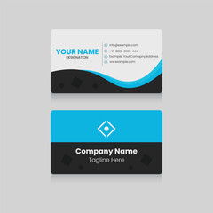 Minimal corporate business card. simple and clean business card. Vector modern creative and clean business card Template with abstract background. Elegant
