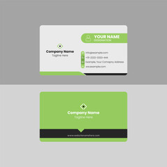 Minimal corporate business card. simple and clean business card. Vector modern creative and clean business card Template with abstract background. Elegant