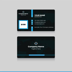 Minimal corporate business card. simple and clean business card. Vector modern creative and clean business card Template with abstract background. Elegant
