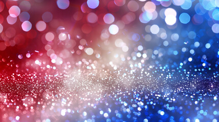 Abstract patriotic red white and blue glitter sparkle background for voting, memorial, labor day and election