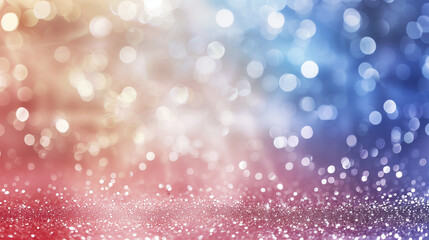 Abstract patriotic red white and blue glitter sparkle background for voting, memorial, labor day and election