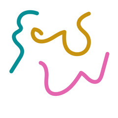 Colorful lines decor modern graphic