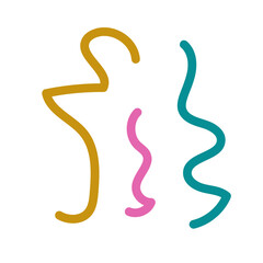 Fototapeta premium Colorful lines decor modern graphic