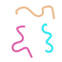 Colorful lines decor modern graphic