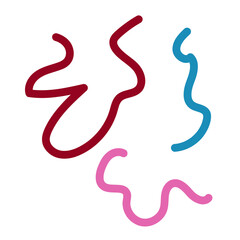 Colorful lines decor modern graphic