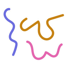 Colorful lines decor modern graphic