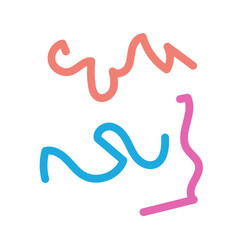 Obraz premium Colorful lines decor modern graphic