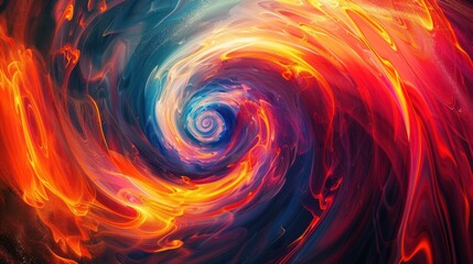 Vibrant Vortex: Create an abstract background with dynamic swirling patterns and vibrant colors,...