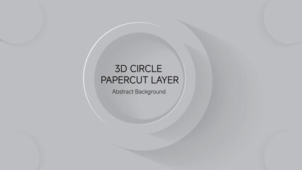 3D CIRCLE PAPERCUT LAYER