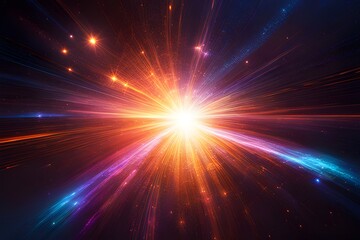 sparkling radiation light