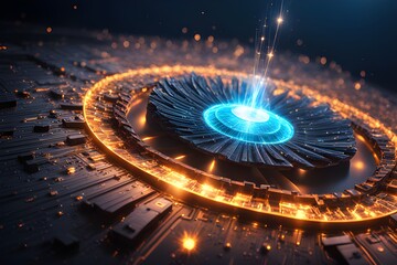 sparkling radiation light