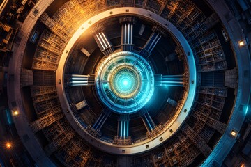 Obraz premium sparkling radiation light