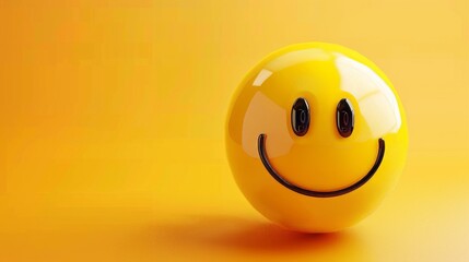 national smiley day, 3d illustration, with copy space. world emoji day