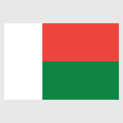 Madagascar Flag Vector Design ,Eps File