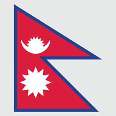 Fototapeta premium Nepal Flag Vector Design | Eps File