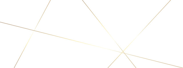 Abstract luxury seamless premium shiny golden random chaotic square and triangle lines on transparent background. Vector, illustration