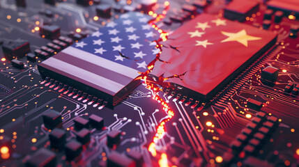 China and USA Semiconductor Chip War
