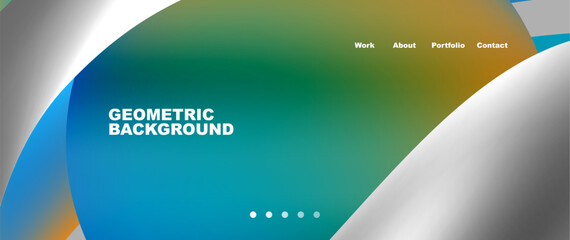 Dynamic flowing shapes concept design composition. Vector Illustration For Wallpaper, Banner, Background, Card, Book Illustration, landing page