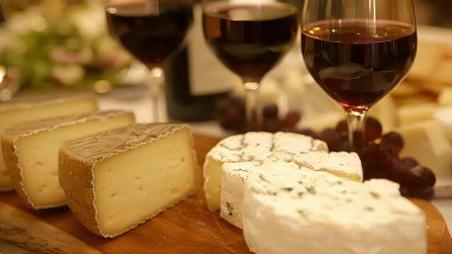 As the evening progresses guests move on to sampling aged and sharp cheeses paired with bold and complex red wines.