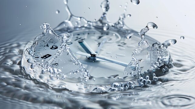 Advertisement - product photo featuring a water clock