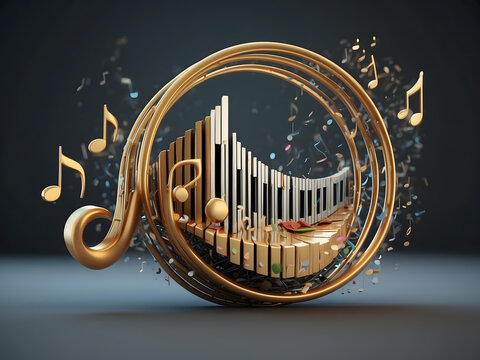 World Music Day is observed every year in June. it is the art of arranging sounds in time to produce a composition through the elements of melody, harmony, rhythm, and timbre design. 3D Rendering - Powered by Adobe
