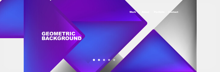 Triangle minimal web site page background design. Vector Illustration For Wallpaper, Banner, Background, Card, Book Illustration, landing page