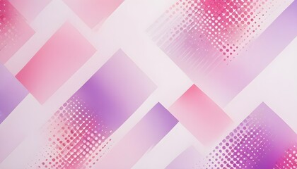 Abstract background with pink and purple backdrop circles and dots halftone pattern