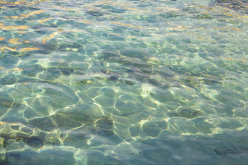 Clear sea water