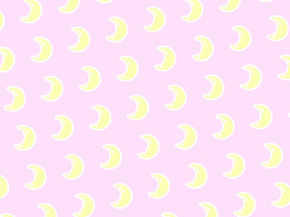 4:3 アニメ風かわいいお月様パターン♪