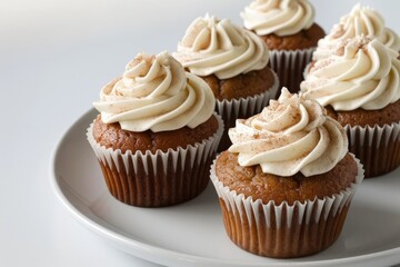 Delicious Apple Cupcakes with Cream Cheese Frosting and Cinnamon Sugar