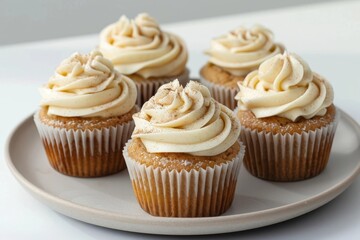 Elegant and Delicious Apple Cupcakes with a Hint of Nutmeg