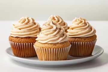 Moist and Fluffy Apple Cupcakes with Cream Cheese and Apple Butter Frosting